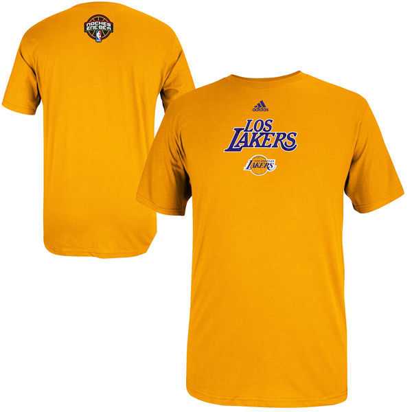 Los Angeles Lakers 2014 Noches Enebea WEM T-Shirt - Gold,We sell and wholesale Los Angeles Lakers 2014 Noches Enebea WEM T-Shirt - Gold on line form chian!
